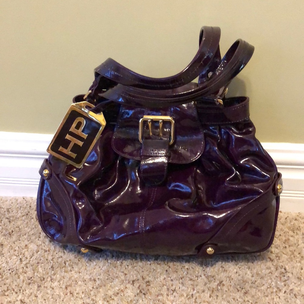 Dooney & Bourke Plum Patent Shoulder Bag